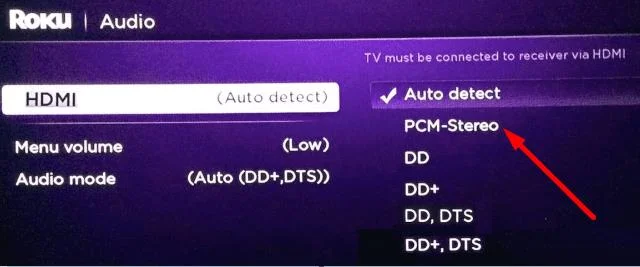 Fix Roku speelt geen audio of video af