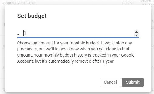 Google Play: Jak ustawić miesięczny budżet