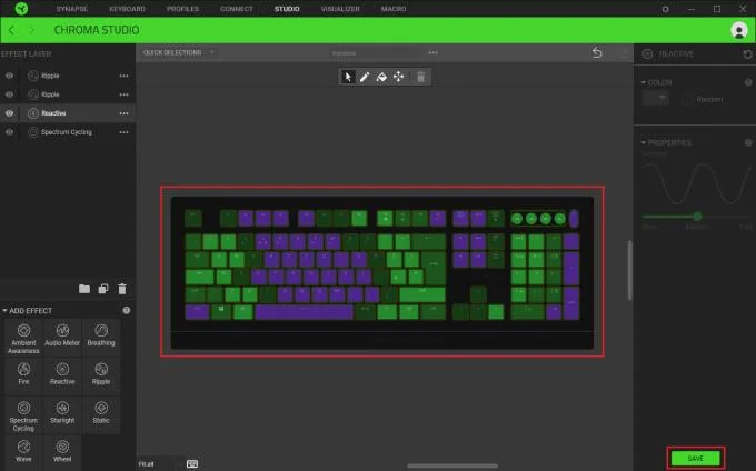 Razer Synapse 3.0：如何配置自定義鍵盤背光顏色方案