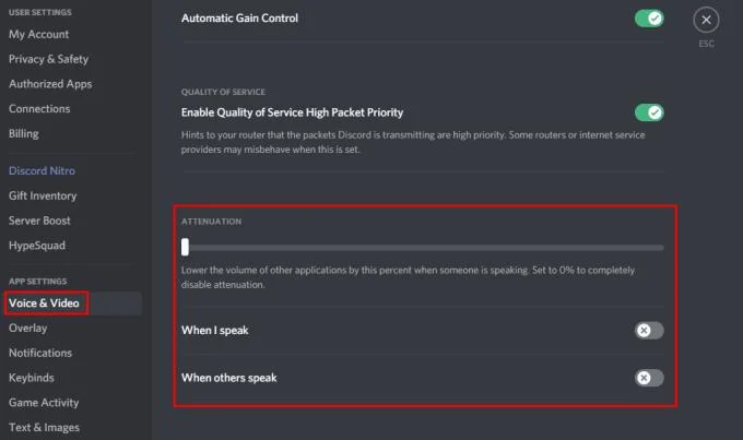 Discord：如何啟用語音衰減