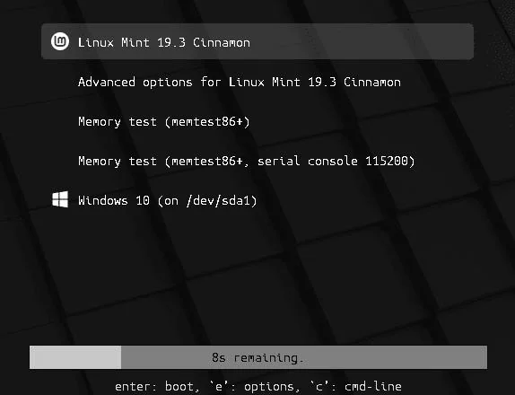 ดูอัลบูต Windows 10 และ Linux