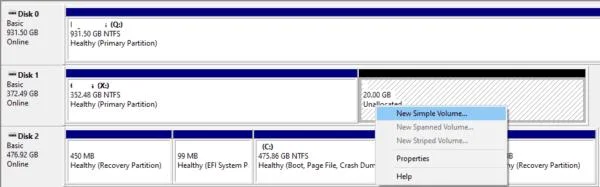 Windows 10: tworzenie i zmiana rozmiaru partycji dysku