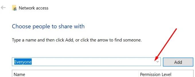 修正Windows10でネットワーク共有にアクセスできない