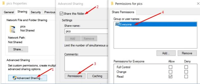 修正Windows10でネットワーク共有にアクセスできない