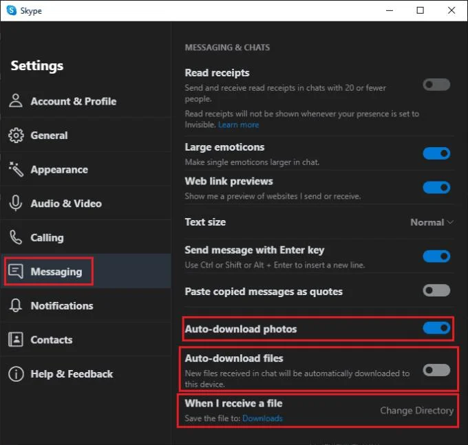 Skype: Como impedir que o Skype baixe arquivos e fotos automaticamente