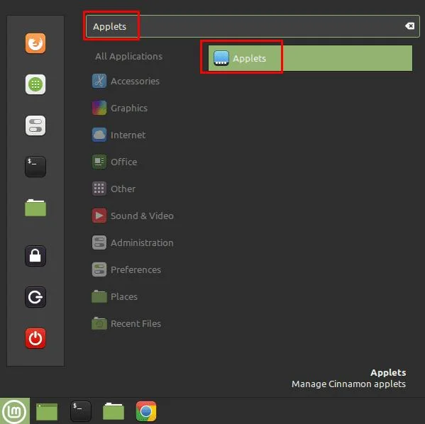 Linux Mint: nieuwe applets toevoegen