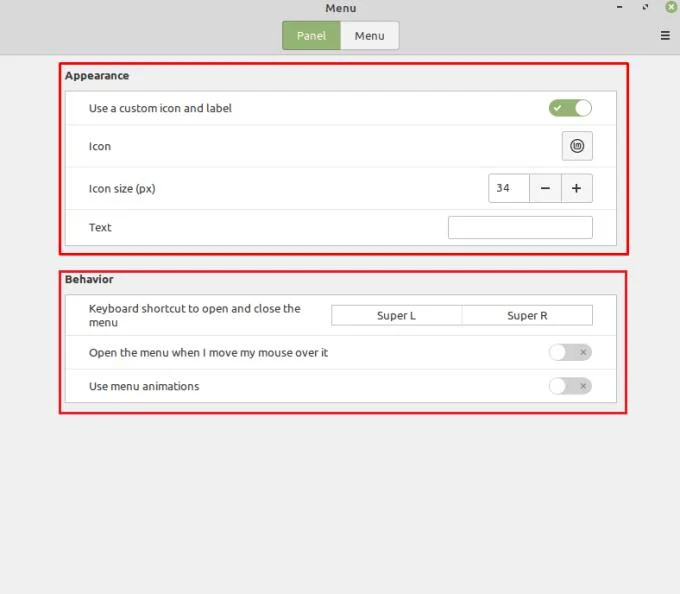 Linux Mint&nbsp;: Comment configurer l'applet de menu