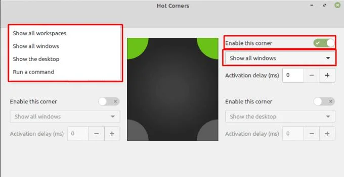 Linux Mint&nbsp;: Comment utiliser les «&nbsp;coins chauds&nbsp;»