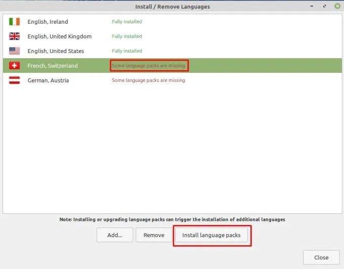 Linux Mint&nbsp;: Comment ajouter ou supprimer des modules linguistiques
