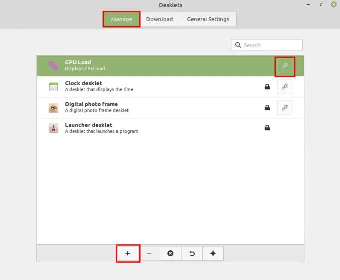 Linux Mint: Nieuwe Desklets toevoegen