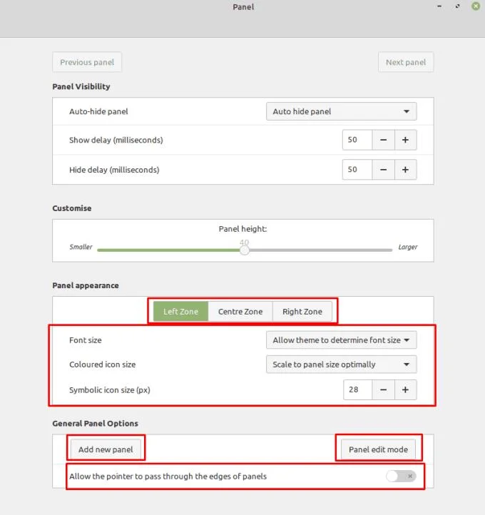 Linux Mint&nbsp;: Comment configurer le panneau inférieur