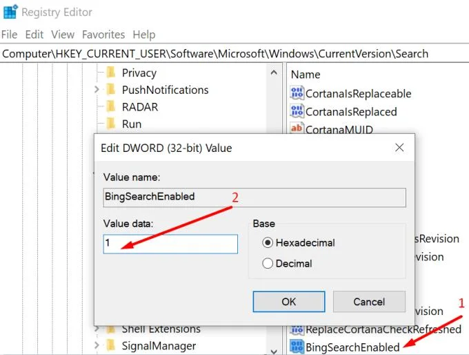 Windows 10: Cách tắt Tìm kiếm nhanh