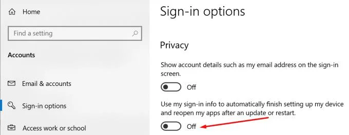 Windows 10: Wyłącz Za chwilę zostaniesz wylogowany