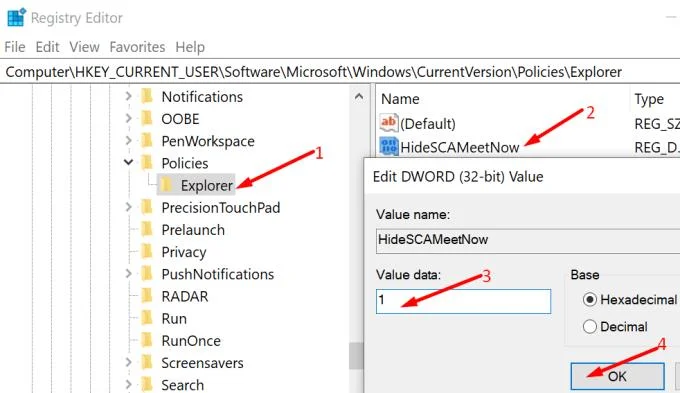 Windows10のMeetNowとは何ですか？ 削除できますか？