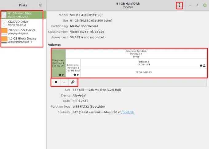 Linux Mint : Redimensionner la partition