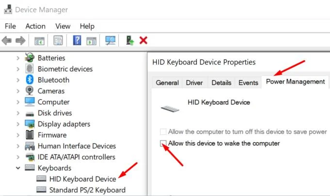 Windows 10: Cách ngăn chuột đánh thức PC