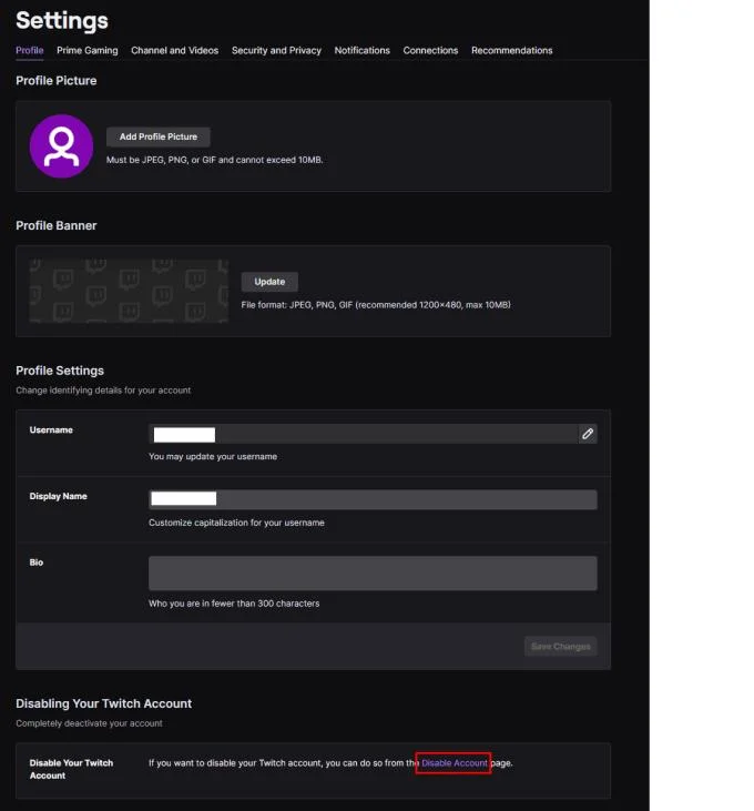 Twitch.tv: Jak wyłączyć swoje konto