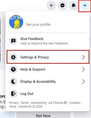 Facebook：名前を変更する方法