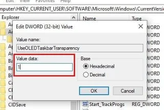 Windows 10：タスクバーを透過的にする方法