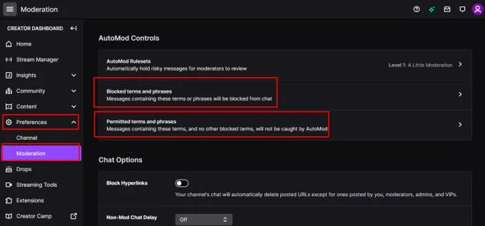 Twitch.tv: Jak dodawać słowa lub frazy do listy zezwoleń lub blokad