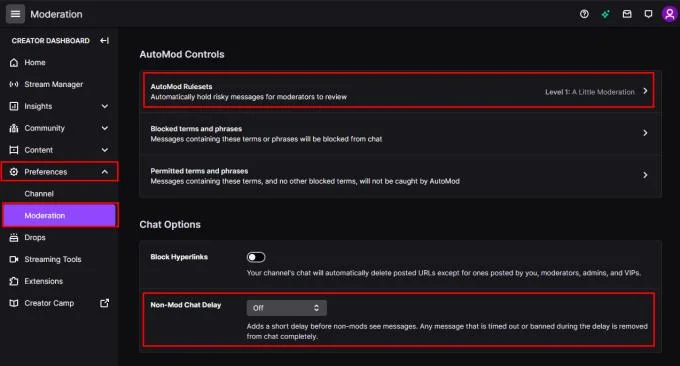 Twitch.tv: Jak skonfigurować Automod do czatu na Twitchu?