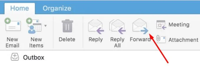 Outlook: 한 번에 여러 이메일을 전달하는 방법