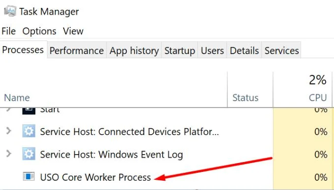USOCoreWorker.exe Làm gì?  Nó có an toàn không?