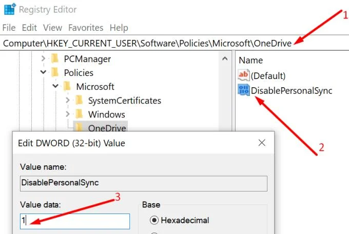 OneDrive: impede que os usuários sincronizem contas pessoais