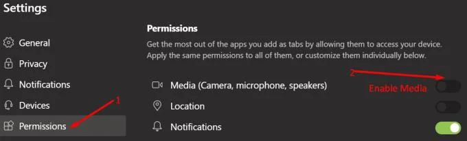 Microsoft Teamsの権限設定