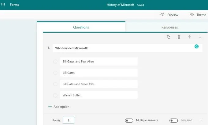 Microsoft Teams：クイズを作成する方法