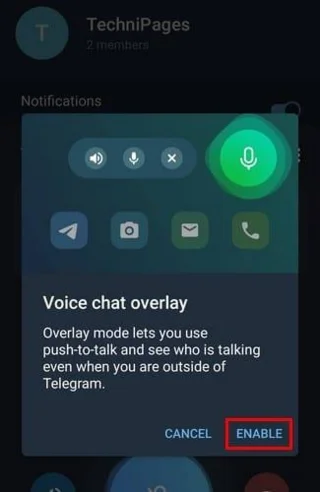 Telegram浮動小部件使用