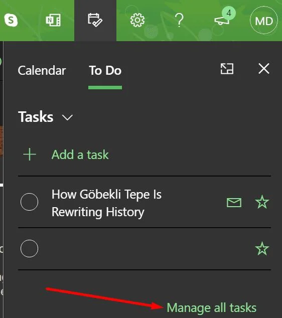 Outlook 이메일을 작업으로 바꾸는 방법