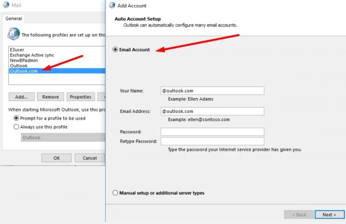 Outlook Store 버튼이 표시되지 않는 문제 해결