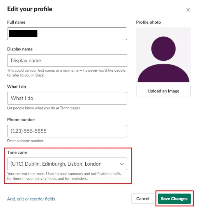 Slack: jak zmienić strefę czasową