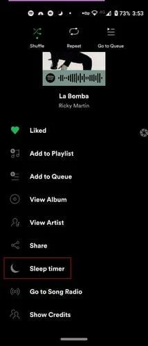 Spotifyでスリープタイマーを設定する方法– Android