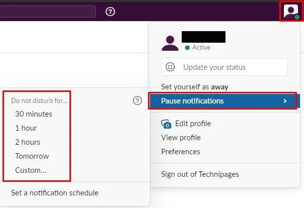 Slack: Jak skonfigurować harmonogram powiadomień