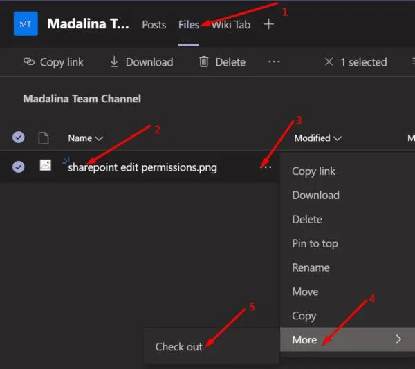 Microsoft Teams：ファイルをロックする方法
