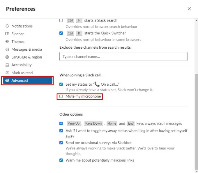 Slack: jak dołączać do połączeń Slack z wyciszonym mikrofonem