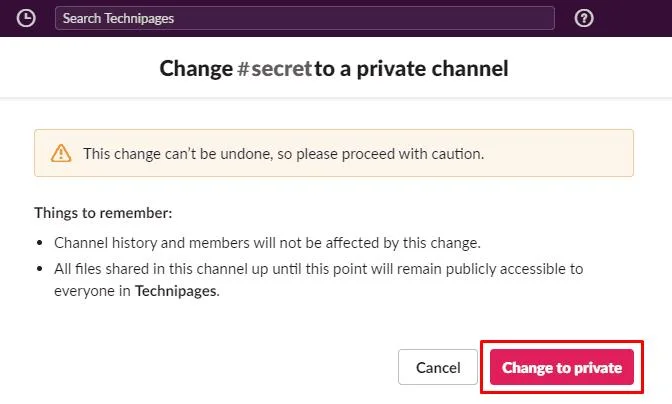 Slack: jak uczynić istniejący kanał prywatnym an