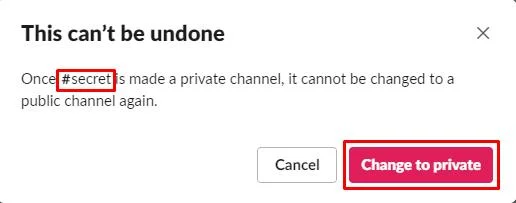 Slack: jak uczynić istniejący kanał prywatnym an