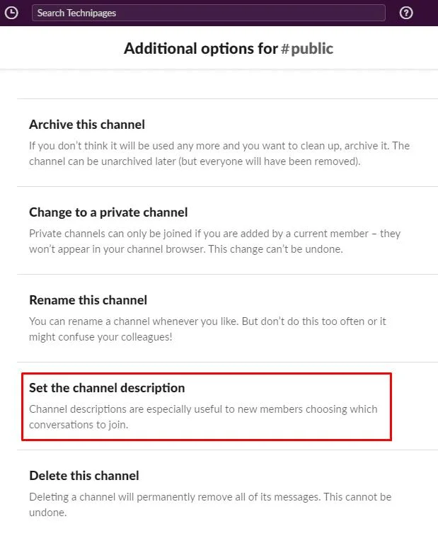 Slack: jak zmienić nazwę kanału