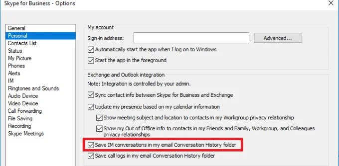 Skype for Business: onde encontrar o histórico de bate-papo