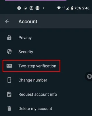 WhatsAppで2段階認証をオンにする方法