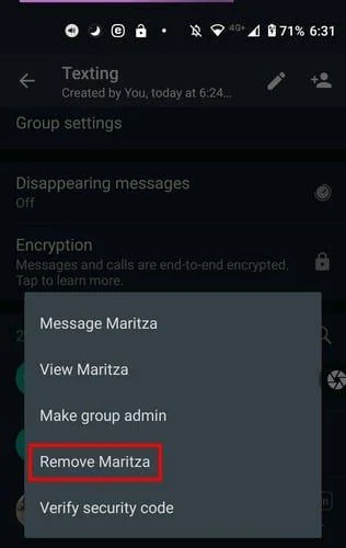 유일한 회원으로 WhatsApp 그룹을 만드는 방법