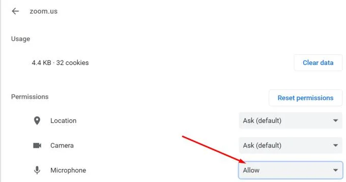 Fix Zoom Audio werkt niet in browser