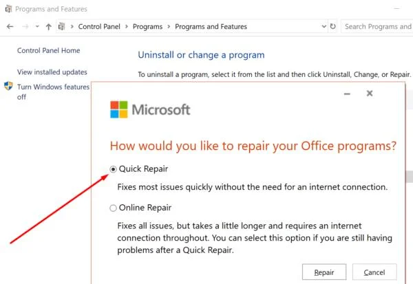 修復 Office 365 卡在準備工作上的問題