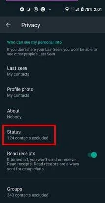 WhatsApp에 대한 최고의 상태 트릭