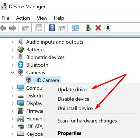 Corrigir câmera do Microsoft Teams esmaecida