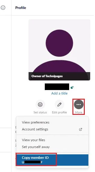 Slack: Jak znaleźć identyfikator członka