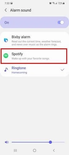 Réglez votre alarme sur le Samsung Galaxy S21 avec Spotify